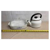 Vintage SIAM FUJI WARE 2  Quart TEA POT KETTLE,