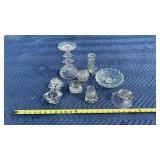 Antique Cut Crystal Mantle Lusters Candle Holder