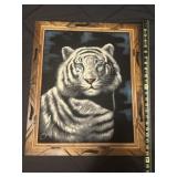 David Ortiz 1970ï¿½s Black Velvet painting framed