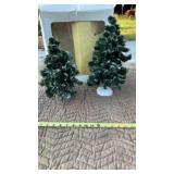 Dept 56 Village Green Spruce Trees - Set of 2