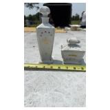 Vintage Hand Painted LIght Blue/Floral Perfume