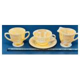 FireKing peach luster anchor hocking- creamer,