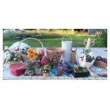 Baskets, flowers and more