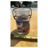 Hazel Atlas Bail Pint Clear Glass Canning Jar