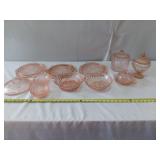 Vintage Pink  Depression Glass Biscuit