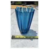 VTG Fostoria Glass Blue CELESTIAL Vase - 7ï¿½