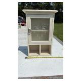 Vtg Wooden Apothecary/Medicine Cabinet