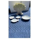 Vintage West Coast Pottery Clam Shell Vase