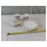 Vintage CORNING CORELLE - GOLD BUTTERFLY - 10