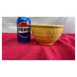 Vintage Yellow McCoy Feathered/Scaled Mixing Bowl