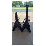 Jack stands including a craftsman