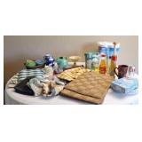 Household supplies including placemats, paper