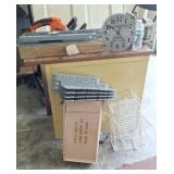 B&D electric trimmer, air compressor, lawn border