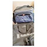 Back packs, duffle bag, cooler, fanny packs and