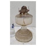 Vintage glass oil lamp