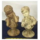 Set of 2 1971 Kendrick statues