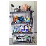 55x36x18 Rubbermaid plastic shelves, with