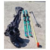 Rossignol vk4 snow skis and heierling snow boots,