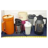 Vintage Tupperware pitcher, mixing cuos,Colman