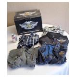 Harley Davison shirts with Harley Davison box