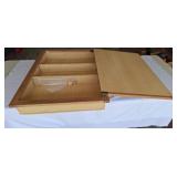 Chestnut mirror medicine wall cabinet 24"x33"