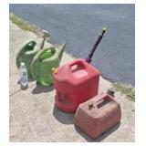 Gas cans and watering cans