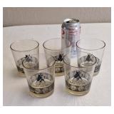 Schlitz malt liquor rock glasses, set of 5
