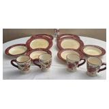 Tuscan Harvest 4pc setting,  4 plates, 4 bowls