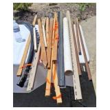 Rebar, wooden stakes and more