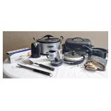 Kitchen appliances including Hamilton Beach crock