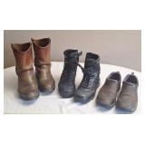 Red wing boots, aviation boots Duluth men