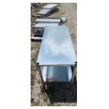 89 x 22 x 33 Galvanized Table
