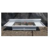 Stainless Steel 3 Compartment Sink w/ & Dual 20"