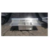 Stainless Steel 2 Compartment  Dual 18"