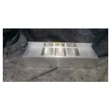 18"X60" Underbar Sink w/ Legs 3 Compartment Two