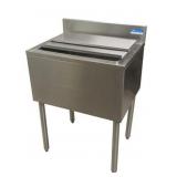 30"X 18" Ice Bin 18 Gauge Stainless Steel w/