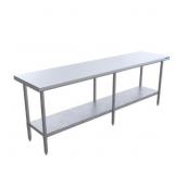 18 Gauge Stainless Steel Work Table w/Galvanized