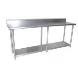 18 Gauge Stainless Steel Work Table Undershelf 5"