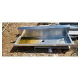 60" Wall Mount 2 Station Handwash Sink, Single