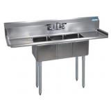 STAINLESS STEEL 3 COMPARTMENT CONVENIENCE STORE