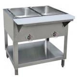 (LP) Propane Hot Steam/Food Table w/ (2) Wells &