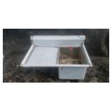 Stainless Steel 1 Compartment Sink w/ 24" Left