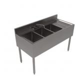21"X48" Stainless SteelUnderbar Sink w/ Legs 3