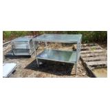 43.5 x 24 x 33 Galvanized Table