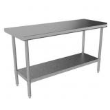18 Gauge Stainless Steel Work Table w/Galvanized