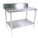 18 Gauge Stainless Steel Work Table Undershelf 5"