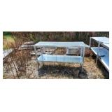 55.5 x 18 x 33 Galvanized Table
