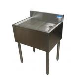 21"X30" Stainless Steel Underbar Drainboard w/