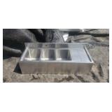 18"X48" Underbar Sink w/ Legs 3 Compartment R