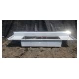 Stainless Steel 3 Compartment Sink w/ & Dual 24"